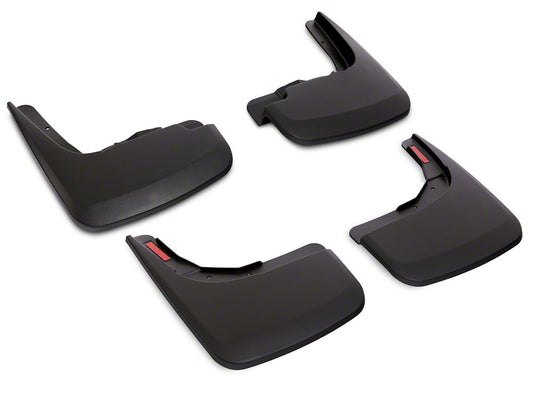 RedRock Molded Mud Guards; Front and Rear (19-25 Silverado 1500 w/o Factory Fender Flares)