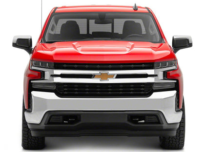 RedRock Standard Mirror Covers; Chrome (19-25 Silverado 1500)