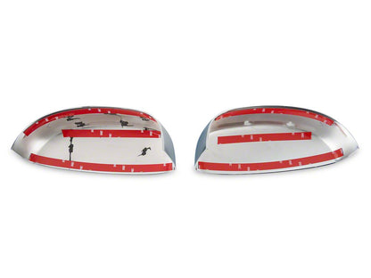 RedRock Mirror Covers; Chrome (07-13 Sierra 1500)