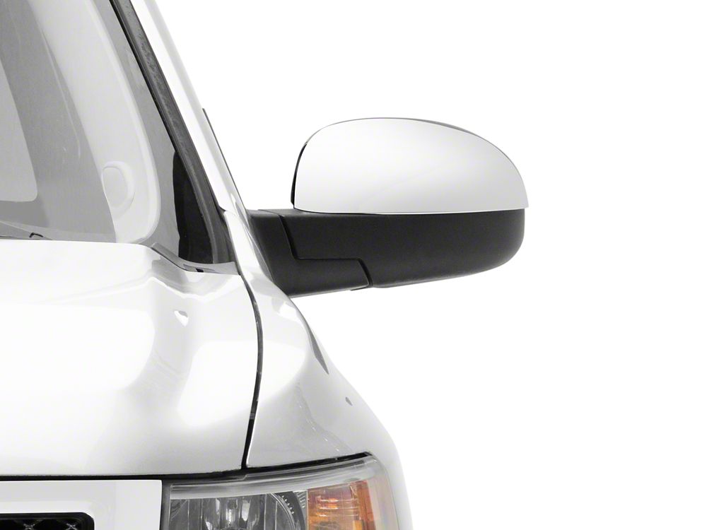 RedRock Mirror Covers; Chrome (07-13 Silverado 1500)