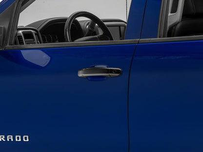RedRock Door Handle Covers; Black (14-18 Silverado 1500 Crew Cab)