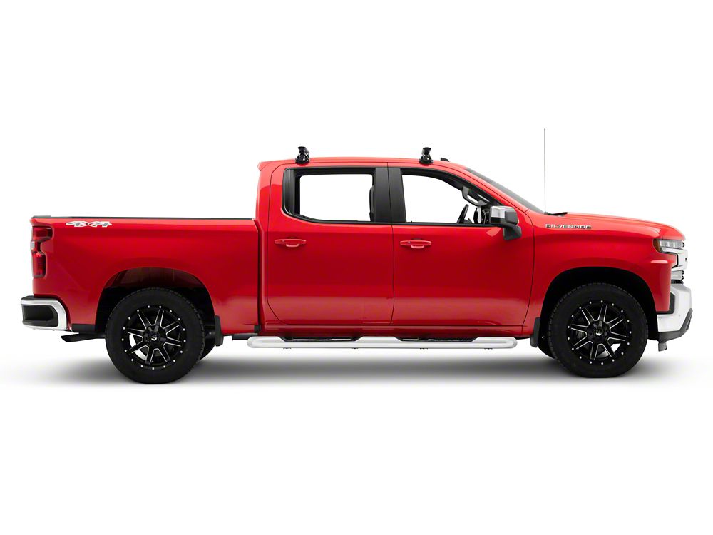 RedRock Cross Bar Roof Rack; Black; 60-Inch (14-25 Silverado 1500)