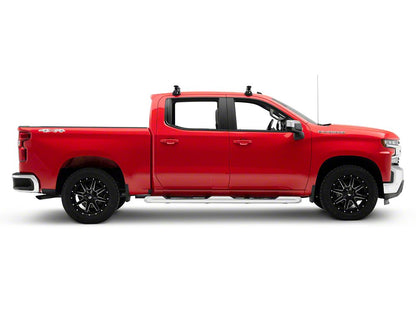 RedRock Cross Bar Roof Rack; Black; 60-Inch (14-25 Silverado 1500)