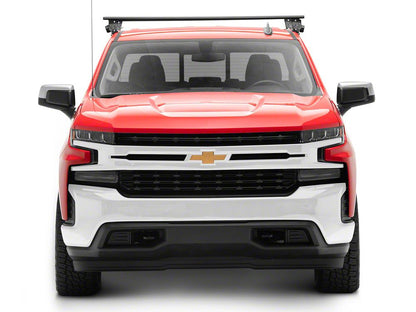 RedRock Cross Bar Roof Rack; Black; 60-Inch (14-25 Silverado 1500)