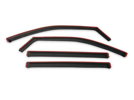 RedRock In-Channel Window Deflectors (19-25 Silverado 1500 Crew Cab)