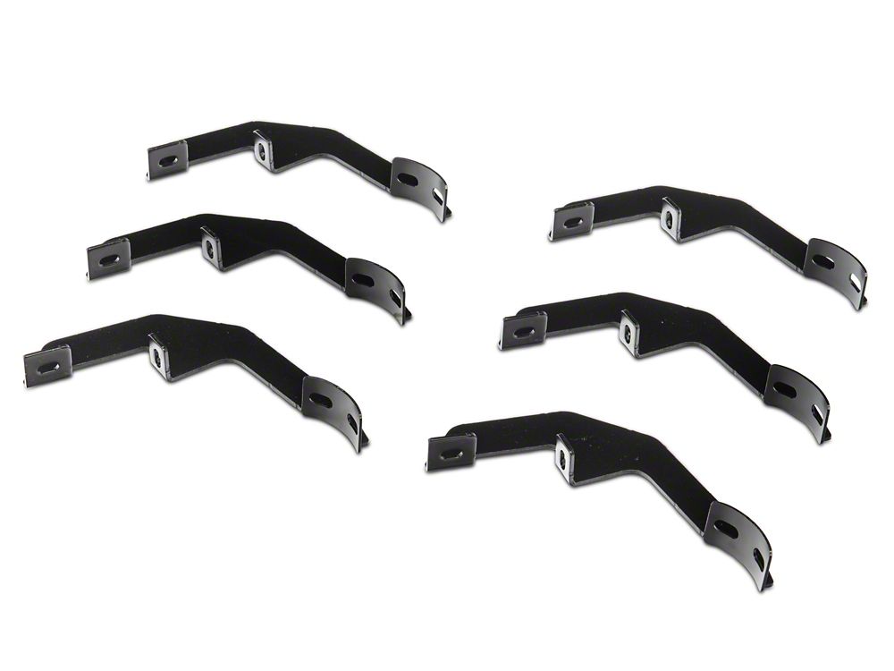 RedRock 4-Inch Oval Straight Side Step Bars; Stainless Steel (19-25 Silverado 1500 Double Cab)