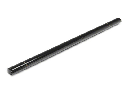 RedRock 4-Inch Oval Straight Side Step Bars; Black (19-25 Silverado 1500 Double Cab)