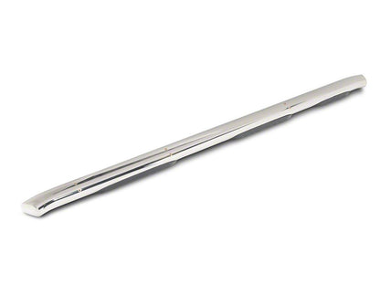 RedRock 5-Inch Oval Bent Wheel to Wheel Side Step Bars; Stainless Steel (19-25 Silverado 1500 Double Cab)