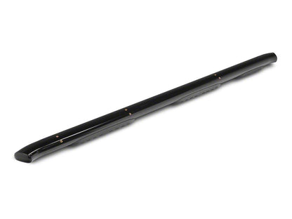 RedRock 5-Inch Oval Bent Wheel to Wheel Side Step Bars; Black (19-25 Silverado 1500 Double Cab)