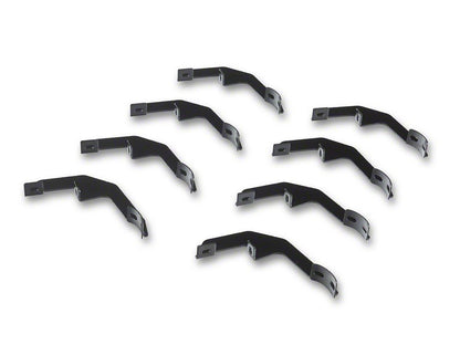 RedRock 4-Inch Oval Straight Side Step Bars; Stainless Steel (19-25 Silverado 1500 Crew Cab)
