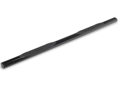 RedRock 4-Inch Oval Straight Side Step Bars; Black (19-25 Silverado 1500 Crew Cab)