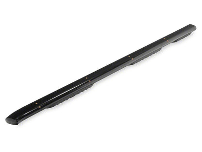 RedRock 5-Inch Oval Bent Wheel to Wheel Side Step Bars; Black (19-25 Silverado 1500 Crew Cab w/ 6.50-Foot Standard Box)