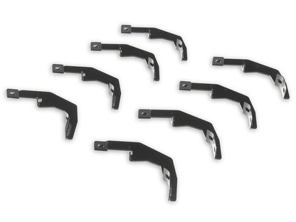 RedRock 6-Inch Oval Bent End Side Step Bars; Stainless Steel (19-25 Silverado 1500 Crew Cab)