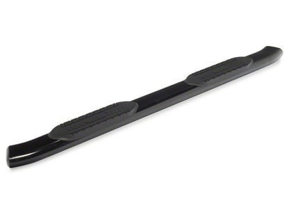 RedRock 6-Inch Oval Bent End Side Step Bars; Black (19-25 Silverado 1500 Crew Cab)