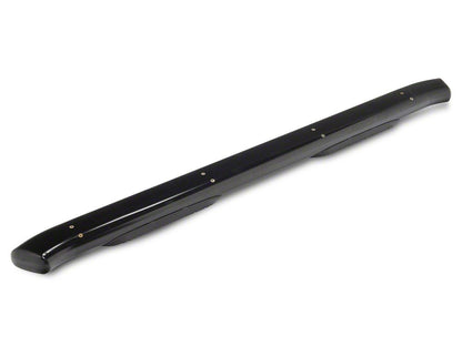 RedRock 6-Inch Oval Bent End Side Step Bars; Black (19-25 Silverado 1500 Crew Cab)