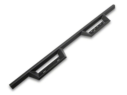 RedRock 4-Inch Drop TC1 Running Boards; Textured Black (07-18 Silverado 1500 Crew Cab)