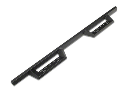RedRock 4-Inch Drop TC1 Running Boards; Textured Black (19-25 Silverado 1500 Double Cab)
