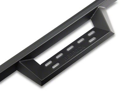 RedRock 4-Inch Drop TC1 Running Boards; Textured Black (19-25 Silverado 1500 Double Cab)