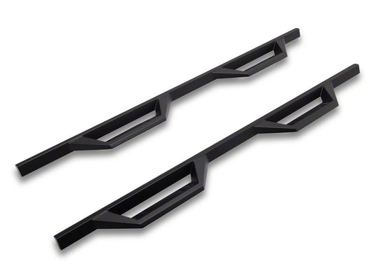 RedRock TC2 Drop Step Running Boards; Textured Black (19-25 Silverado 1500 Crew Cab)