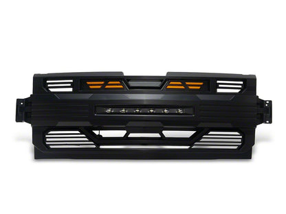 RedRock Armor Upper Replacement Grille with LED Lighting (19-21 Silverado 1500; 2022 Silverado 1500 LTD)