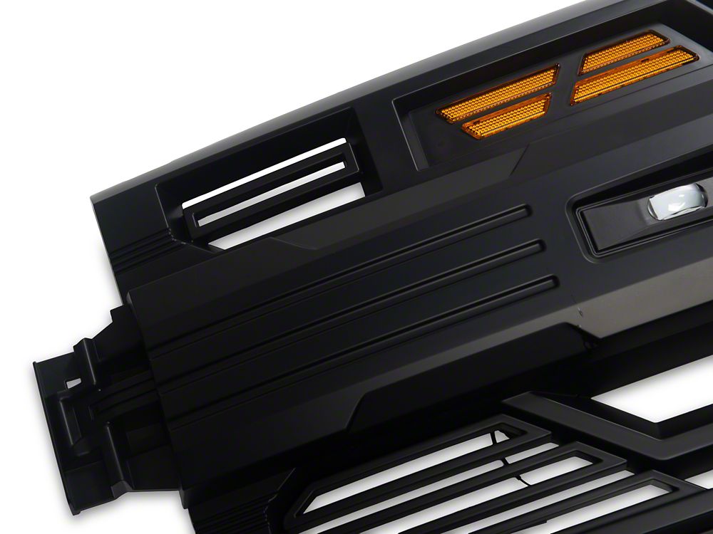 RedRock Armor Upper Replacement Grille with LED Lighting (19-21 Silverado 1500; 2022 Silverado 1500 LTD)