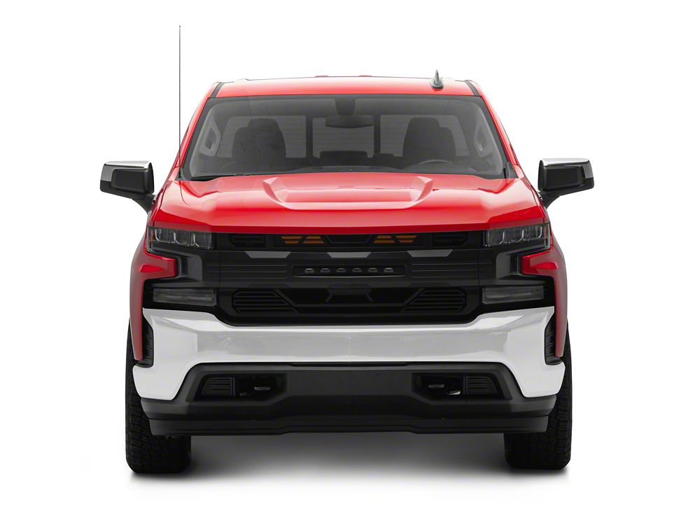 RedRock Armor Upper Replacement Grille with LED Lighting (19-21 Silverado 1500; 2022 Silverado 1500 LTD)