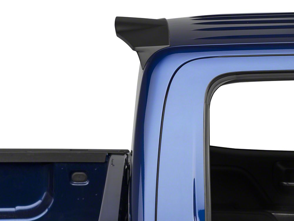 RedRock Rear Truck Cab Spoiler; Matte Black (14-18 Sierra 1500 Double Cab, Crew Cab)