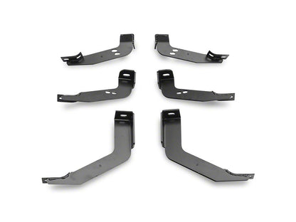 RedRock 5-Inch Oval Bent End Wheel to Wheel Side Step Bars; Black (07-13 Sierra 1500 Extended Cab w/ 6.50-Foot Standard Box, Crew Cab)