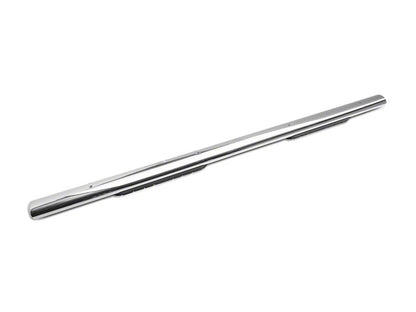 RedRock 4 Inch Oval Straight End Side Step Bars; Stainless Steel (19-22 Sierra 1500 Crew Cab)