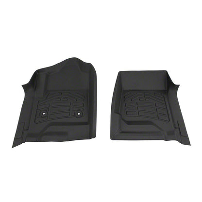 RedRock Sure-Fit Front Floor Liners; Black (14-18 Sierra 1500)