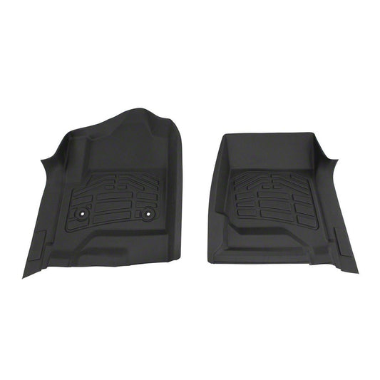 RedRock Sure-Fit Front Floor Liners; Black (14-18 Sierra 1500)