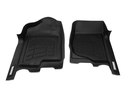 RedRock Sure-Fit Front Floor Liners; Black (07-13 Sierra 1500)