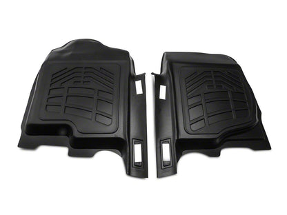 RedRock Sure-Fit Front Floor Liners; Black (07-13 Sierra 1500)