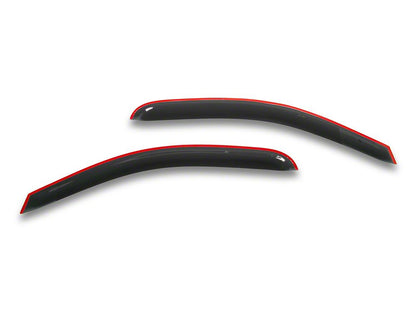 RedRock Window Deflectors; Front; Smoked (14-18 Sierra 1500 Regular Cab)