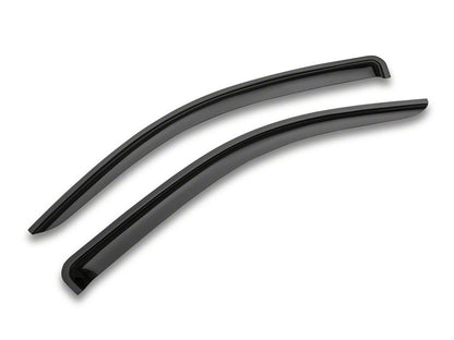 RedRock Window Deflectors; Front and Rear; Smoked (14-18 Sierra 1500 Double Cab)