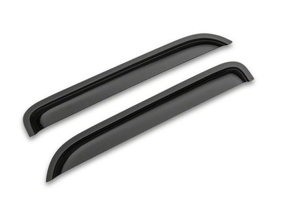 RedRock Window Deflectors; Front and Rear; Smoked (14-18 Sierra 1500 Double Cab)