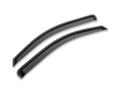 RedRock Window Deflectors; Front and Rear; Smoked (14-18 Sierra 1500 Crew Cab)