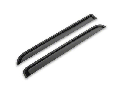 RedRock Window Deflectors; Front and Rear; Smoked (14-18 Sierra 1500 Crew Cab)