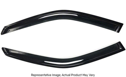 RedRock Window Deflectors; Front; Smoked (99-06 Sierra 1500 Regular Cab)