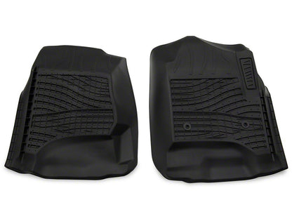 RedRock Molded Front Floor Liners; Black (14-18 Sierra 1500)