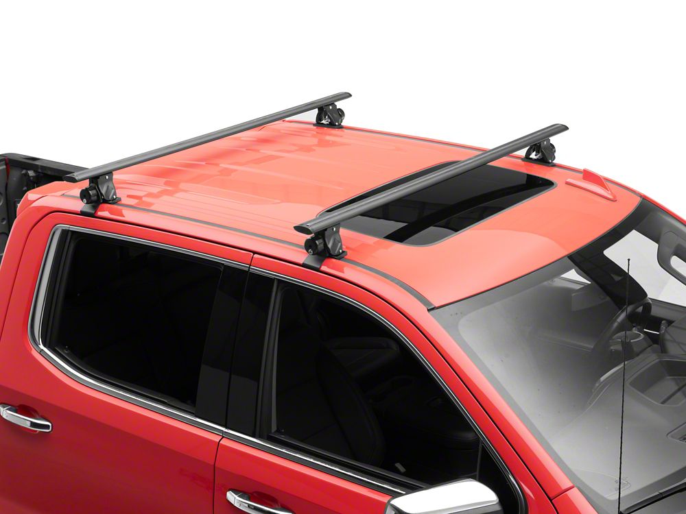 RedRock Cross Bar Roof Rack; Black; 60-Inch (14-25 Sierra 1500)
