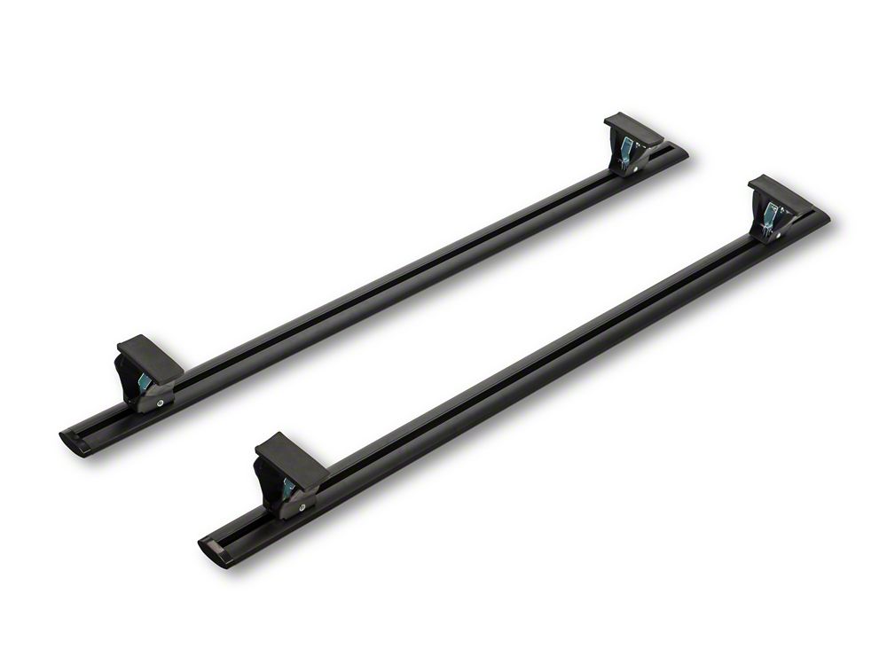 RedRock Cross Bar Roof Rack; Black; 60-Inch (14-25 Sierra 1500)