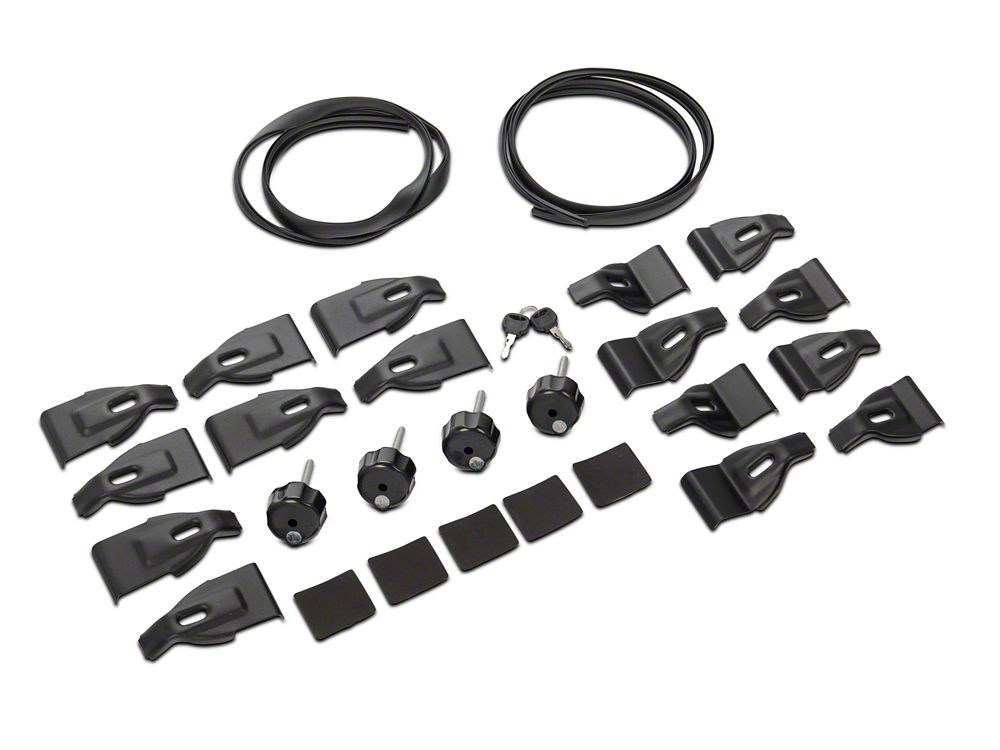 RedRock Cross Bar Roof Rack; Black; 60-Inch (14-25 Sierra 1500)