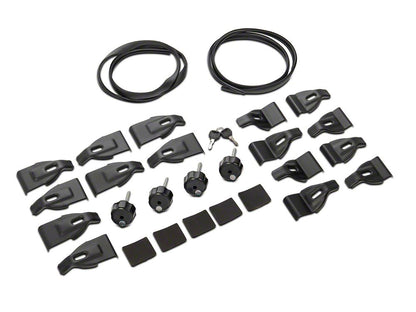RedRock Cross Bar Roof Rack; Black; 60-Inch (14-25 Sierra 1500)