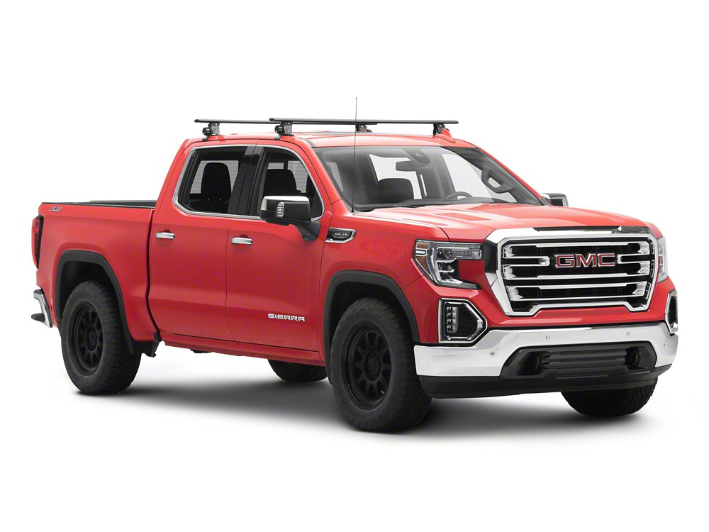 RedRock Cross Bar Roof Rack; Black; 60-Inch (14-25 Sierra 1500)