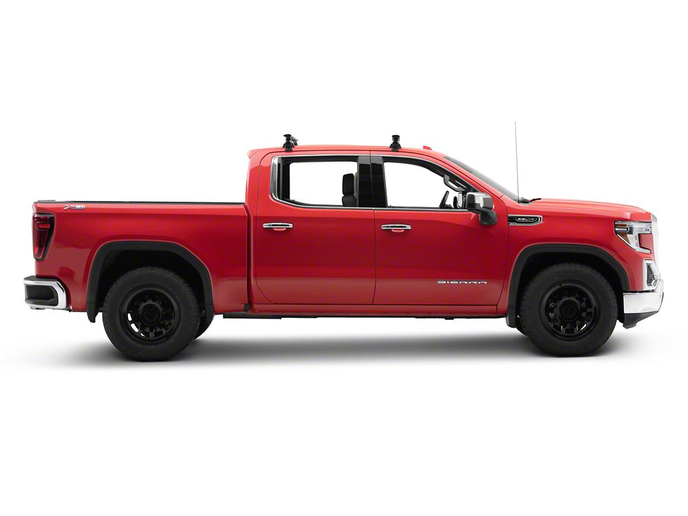 RedRock Cross Bar Roof Rack; Black; 60-Inch (14-25 Sierra 1500)