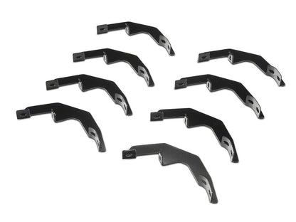 RedRock 5-Inch Oval Bent Wheel to Wheel Side Step Bars; Stainless Steel (19-25 Sierra 1500 Crew Cab w/ 6.50-Foot Standard Box)