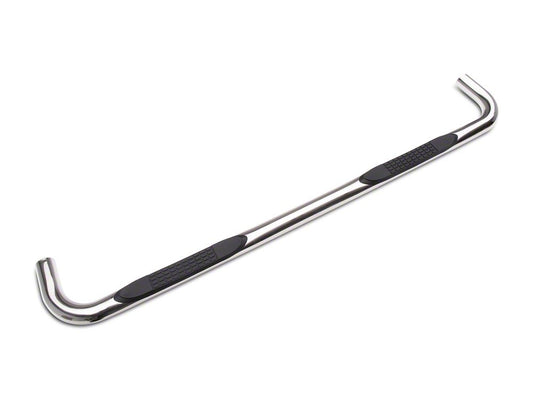 RedRock 4-Inch Oval Bent End Side Step Bars; Stainless Steel (19-25 Sierra 1500 Double Cab)