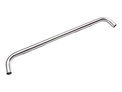 RedRock 4-Inch Oval Bent End Side Step Bars; Stainless Steel (19-25 Sierra 1500 Double Cab)