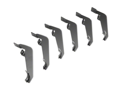 RedRock 4-Inch Oval Bent End Side Step Bars; Stainless Steel (19-25 Sierra 1500 Double Cab)